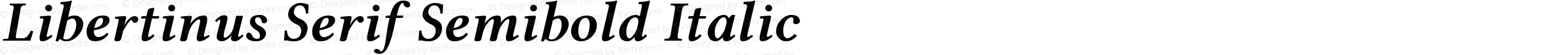 Libertinus Serif Semibold Italic