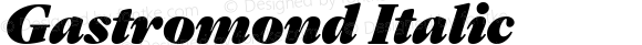 Gastromond Italic