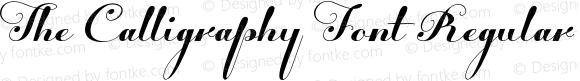 The Calligraphy Font Regular