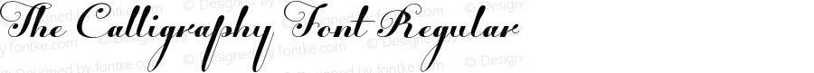 TheCalligraphyFont