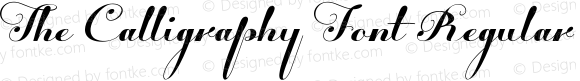 The Calligraphy Font Regular