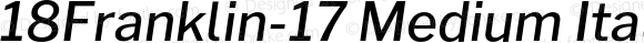 18Franklin-17 Medium Italic
