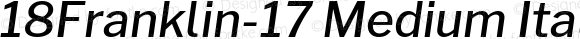 18Franklin-17 Medium Italic