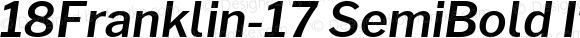 18Franklin-17 SemiBold Italic