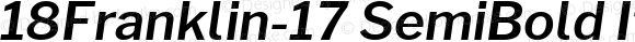 18Franklin-17 SemiBold Italic