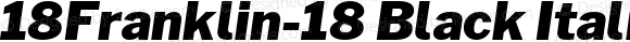 18Franklin-18 Black Italic