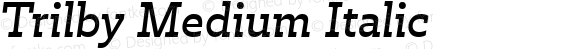 Trilby Medium Italic