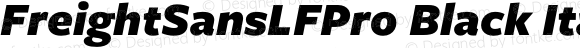 FreightSansLFPro Black Italic