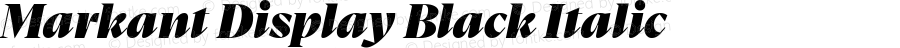 Markant Display Black Italic