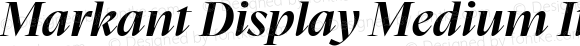 Markant Display Medium Italic