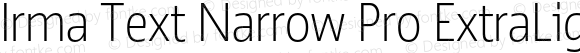 Irma Text Narrow Pro ExtraLight