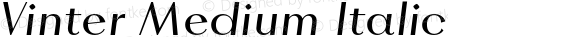 Vinter Medium Italic