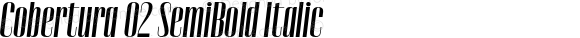 Cobertura 02 SemiBold Italic