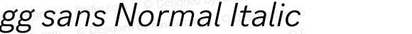 gg sans Normal Italic