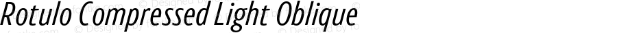 Rotulo Compressed Light Oblique