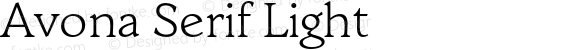 Avona Serif Light
