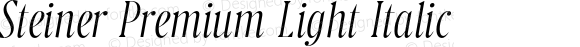 Steiner Premium Light Italic