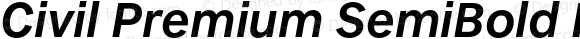 Civil Premium SemiBold Italic