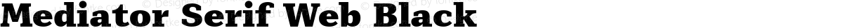 Mediator Serif Web Black