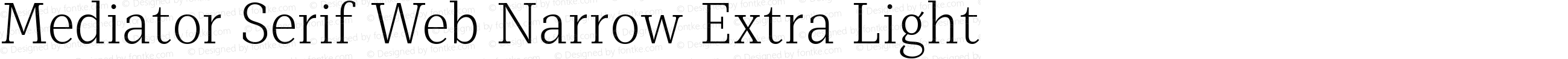 Mediator Serif Web Narrow ExtLt