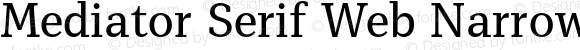 Mediator Serif Web Narrow Regular