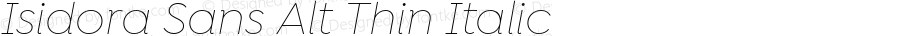 IsidoraSansAlt-ThinItalic