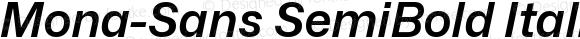 Mona-Sans SemiBold Italic