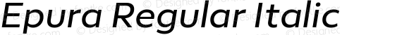 Epura Regular Italic