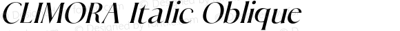 CLIMORA Italic Oblique