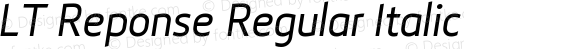 LT Reponse Regular Italic