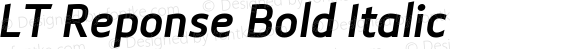 LT Reponse Bold Italic