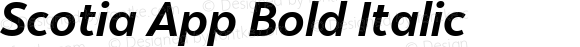 Scotia App Bold Italic