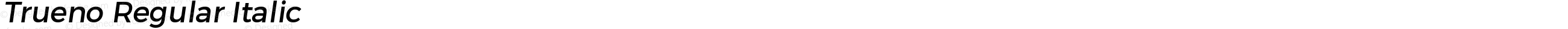 Trueno Regular Italic
