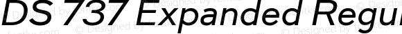 DS 737 Expanded Regular Italic
