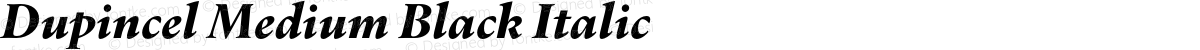 Dupincel Medium Black Italic