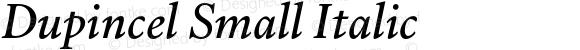 Dupincel Small Italic