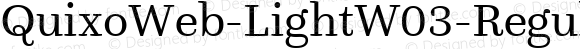 QuixoWeb-LightW03-Regular Regular