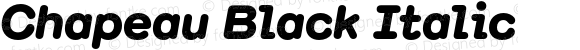 Chapeau Black Italic