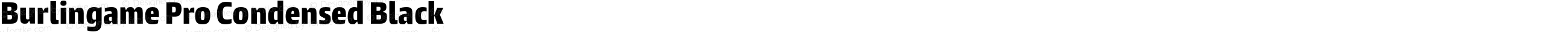 Burlingame Pro Condensed Black