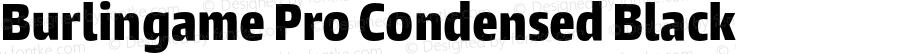 Burlingame Pro Condensed Black