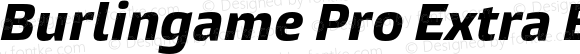 Burlingame Pro Extra Bold Italic