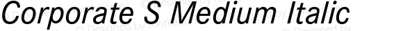 CorporateS-MediumItalic