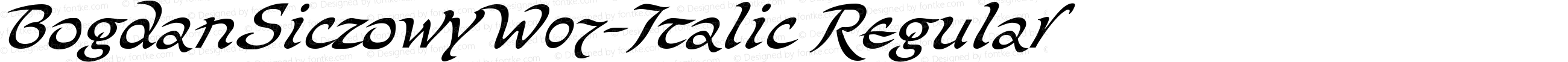 Bogdan Siczowy W07 Italic