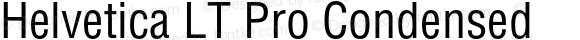 Helvetica LT Pro Condensed
