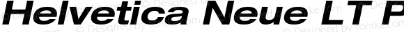 HelveticaNeueLT Pro 53 Ex Bold Italic