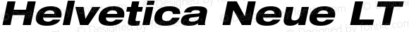 Helvetica Neue LT Std 83 Heavy Extended Oblique