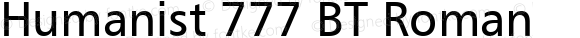 Humanist 777 BT Roman