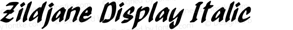 Zildjane Display Italic