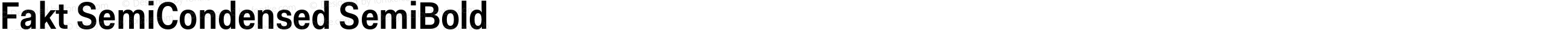 Fakt SemiCondensed SemiBold