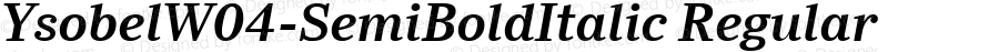 Ysobel W04 SemiBold Italic